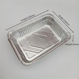 Aluminum Pans Disposable Foil Pans Tin Foil Pans for Cooking 10Pcs_1000ml