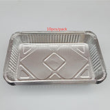 Aluminum Pans Foil Pans Tin Foil Pans for Cooking 10Pcs_2200ml