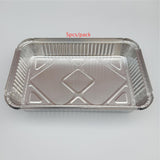 Aluminum Pans Disposable Foil Pans Tin Foil Pans for Cooking 5Pcs_2200ml