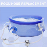 Replacement Hose 32mm Swimming Pool Pump/Filter 1.5m Long+2pcs Clamps