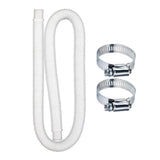 Replacement Hose 32mm Swimming Pool Pump/Filter 1.5m Long+2pcs Clamps