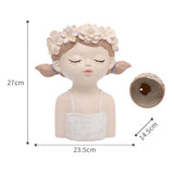 3xSucculent Plant Pot Girl Flower Planter Flowerpot Home Garden Pot Style02