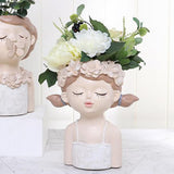 3xSucculent Plant Pot Girl Flower Planter Flowerpot Home Garden Pot Style02