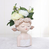 3xSucculent Plant Pot Girl Flower Planter Flowerpot Home Garden Pot Style02