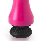 Maxbell Silicone Brush Cleaner Magneitc Glass Spot Bottle Vase Scrubber Rose Red