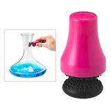 Maxbell Silicone Brush Cleaner Magneitc Glass Spot Bottle Vase Scrubber Rose Red