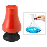 Maxbell Silicone Brush Cleaner Magneitc Glass Spot Bottle Vase Scrubber Red