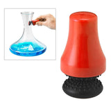 Maxbell Silicone Brush Cleaner Magneitc Glass Spot Bottle Vase Scrubber Red