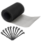 Black Gutter Mesh Debris Protector Moss Leaf Guard Gutters Cover 15CMx6M