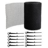 Black Gutter Mesh Debris Protector Moss Leaf Guard Gutters Cover 15CMx6M