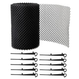 Black Gutter Mesh Debris Protector Moss Leaf Guard Gutters Cover 15CMx6M