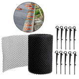 Black Gutter Mesh Debris Protector Moss Leaf Guard Gutters Cover 15CMx6M