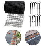 Black Gutter Mesh Debris Protector Moss Leaf Guard Gutters Cover 15CMx6M