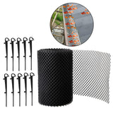 Black Gutter Mesh Debris Protector Moss Leaf Guard Gutters Cover 15CMx6M