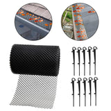 Black Gutter Mesh Debris Protector Moss Leaf Guard Gutters Cover 15CMx6M