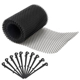 Black Gutter Mesh Debris Protector Moss Leaf Guard Gutters Cover 18CMx8M