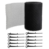 Black Gutter Mesh Debris Protector Moss Leaf Guard Gutters Cover 18CMx8M