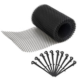 Black Gutter Mesh Debris Protector Moss Leaf Guard Gutters Cover 18CMx8M