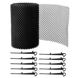 Black Gutter Mesh Debris Protector Moss Leaf Guard Gutters Cover 18CMx8M