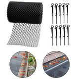 Black Gutter Mesh Debris Protector Moss Leaf Guard Gutters Cover 18CMx8M