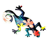 Metal Gecko for Wall Display Wall Art Lizard Sculpture for Home  Style 2