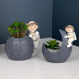 Maxbell 2x Succulent Pot Planter Plant Pot Flower Pot for Home Office Bar Decor