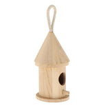 Maxbell Wooden Bird House for Outside,Bird Nesting Box,Unfinished Paintable Style5
