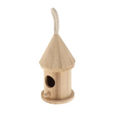 Maxbell Wooden Bird House for Outside,Bird Nesting Box,Unfinished Paintable Style5