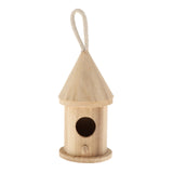 Maxbell Wooden Bird House for Outside,Bird Nesting Box,Unfinished Paintable Style5