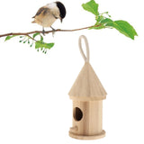 Maxbell Wooden Bird House for Outside,Bird Nesting Box,Unfinished Paintable Style5