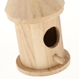 Maxbell Wooden Bird House for Outside,Bird Nesting Box,Unfinished Paintable Style5