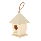 Maxbell Wooden Bird House for Outside,Bird Nesting Box,Unfinished Paintable Style7