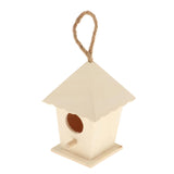 Maxbell Wooden Bird House for Outside,Bird Nesting Box,Unfinished Paintable Style7