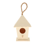 Maxbell Wooden Bird House for Outside,Bird Nesting Box,Unfinished Paintable Style7