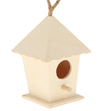 Maxbell Wooden Bird House for Outside,Bird Nesting Box,Unfinished Paintable Style7