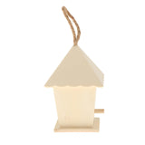 Maxbell Wooden Bird House for Outside,Bird Nesting Box,Unfinished Paintable Style7