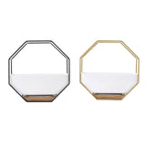 Maxbell 2x Tabletop Ceramic Indoor Plant Pot on Octagonal Rack Succulent Planter