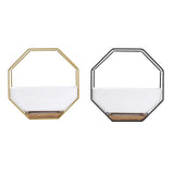 Maxbell 2x Tabletop Ceramic Indoor Plant Pot on Octagonal Rack Succulent Planter