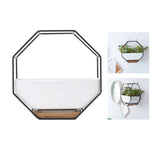 Maxbell 2x Tabletop Ceramic Indoor Plant Pot on Octagonal Rack Succulent Planter