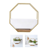 Maxbell 2x Tabletop Ceramic Indoor Plant Pot on Octagonal Rack Succulent Planter