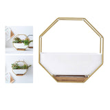 Maxbell 2x Tabletop Ceramic Indoor Plant Pot on Octagonal Rack Succulent Planter
