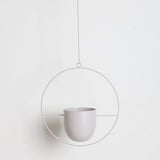 Maxbell 2 Pieces Metal Hanging Planter Pot Indoor Outdoor Flower Pot Plant Holder