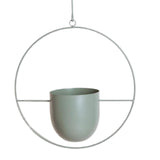 Maxbell 2 Pieces Metal Hanging Planter Pot Indoor Outdoor Flower Pot Plant Holder