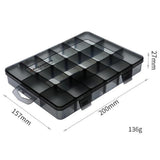 Maxbell Plastic Screws Storage Box Multi-grid Hardware Box Storage  18 Grids S