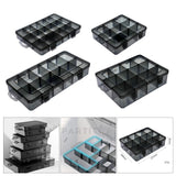 Maxbell Plastic Screws Storage Box Multi-grid Hardware Box Storage  18 Grids S