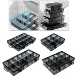 Maxbell Plastic Screws Storage Box Multi-grid Hardware Box Storage  18 Grids S