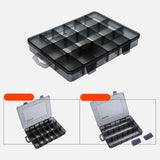Maxbell Plastic Screws Storage Box Multi-grid Hardware Box Storage  18 Grids S