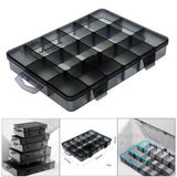 Maxbell Plastic Screws Storage Box Multi-grid Hardware Box Storage  18 Grids S