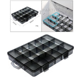 Maxbell Plastic Screws Storage Box Multi-grid Hardware Box Storage  18 Grids S
