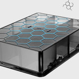 Maxbell Plastic Screws Storage Box Multi-grid Hardware Box Storage  9 Grids L